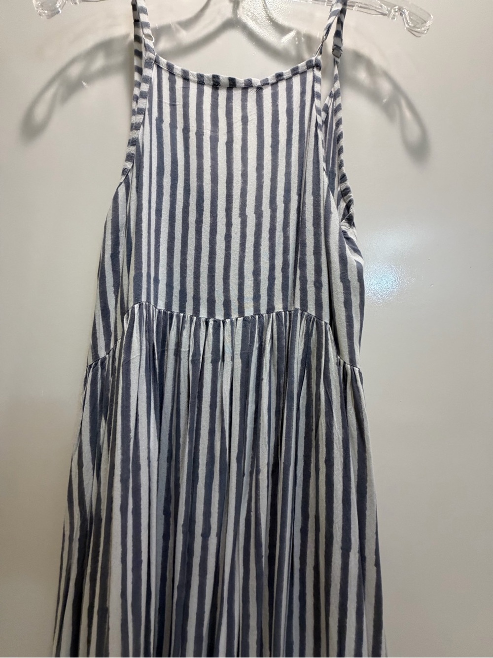 Emerson Fry Grey and White Striped Maxi Dress, XS/S - Picture 2 of 5